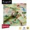 Custom digital printed silk linen blend fabric for garment/dress