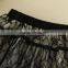 Wholesaler In Stock Item Lace Pattern Mini Dress Black White Cotton Midi Tutu Skirt