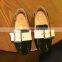 S17015A Retro style children flat casual leather shoes