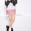 2017 OEM Spring Fashionable PU Cute Short Wrap Skirt with Side Pockets