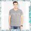 Mens Grey Custom Design Premium Quality V-Neck Plain T Shirts