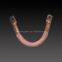 Flexible connectors manufactured by flexible round stranded copper cables