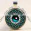 XP-TGN-HE-132 New Fashion Cabochon Glass Gemstone Time Gem Necklace For Ladies