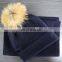 Manufacturer 100% Pure flat/cable/ribbed knitted cashmer hats with detachable raccoon fur pom pom