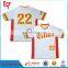 Fashion design custom full sublimation printing dri fit baseball jersey/baseball t shirt