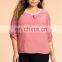 Wholesale plus size women clothing lady casual blouse for fat woman