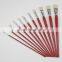 Red Long Wooden Handle Bristle Brush Bright #1~#12