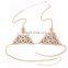 Vintage Bikini Chainmail Top Harness Triangle Bra Body Chain Jewelry Necklace