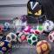 Factory wholesale fluffy and colorful 8 or 9 cm rex rabbit fur pom pom ball key chain