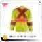 Cheap safety reflective hi vis shirts with long sleeve KF-041