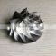 GT2835 452546-0005HF 53.11/73.00mm 7+7 Blades Turbo Billet/milling/aluminum 2618 Compressor Wheel for Upgrade 452546-0005