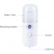 Latest Mini Electronic Beauty Instrument Face Vaporizer Anion Nano Sprayer Water Replenisher Handheld Cold Spray