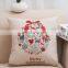 Plain Cotton Christmas Throw Pillow Cover Popular For Home Decor