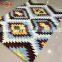 Anti-dust 100% Polyester Yarn Micro Fiber Plush Carpet Colourful Rugs Shaggy for Sale