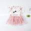 Girls Clothes 2PCS Kids Sets Girls Outfits T-shirt Tops+Mesh Skirt Clothes Set