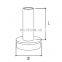 Mirror/satin finish stainless steel handrail tube mounting brackets/outdoor base plate for sale