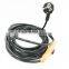 Heating cable with temperature sensor is composed of heating cable a temperature switch a power cord and a power plug