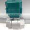CTF-001 10nm SS304 on off motorized dn50 stainless steel ball valve
