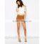 2016 hot sell New Design Custom Made Fashion Summer Ladies Cotton Shorts With Pockets