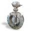 DN350 DN400 WCB 3 three triple eccentric Hard seal butterfly valve