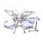 Micro adjustable 4 colors 4 stations  full t-shirt rotary silk screen printing garment screen printing t shirt machine