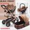 New 2018 Baby Stroller 3 In 1 For 0-3 Years Baby Prams With Removable Shopping Basket