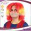 Hot Selling Spain Flag Cheap Afro Football Fan Wig