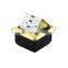 America US Flip Over Hidden Silver Aluminium Multi Charging Outlet Power Extension USB Floor Socket