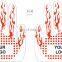 Good Quality Customized 1472F Oven Non Slip Silicone Heat Resistant BBQ Gloves for Kitchen Backing
