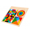 Wooden Tetri Puzzle Brain Teasers Toy Tangram Jigsaw Intelligence Colorful 3D Russian Blocks Game STEM Montessori for Baby Kids