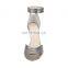 Peep toe med heels with hook & loop design women ankle strap harissa peep toe designer sandals shoes