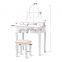 Vanity Set with Lighted Mirror, Makeup Vanity Dressing Table with LED Lights and Large Drawer for Bedroom,White