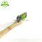 China Factory 100% biodegradable eco organic  soft  bamboo toothbrush with custom package for kids and adult
