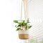 Latest Manufacturing Supplier Wholesale Artificial Woven Garland Hanging Plant Basket