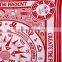 Indian Tapestry Cotton Red Compass Zodiac Print Vintage Wall Hanging Tapestries Throw Bedsheet