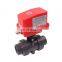 thread 40mm ball valve  glue socket BSP CTF-002 20NM 220V pvc dn32 40mm motorised ball valve