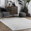 Square Shape Polypropylene Braided Rug Home Area Floor Carpet
