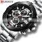CURREN 8336 Men Japan Original Quartz Gold Time Watches Fashion Stainless Steel Calendar Business Wristwatch