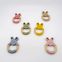 Silicone Wood Baby Teether Cute Rabbit Toys