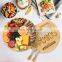 Unique Design Kitchen Bamboo Cheese  Cutting Board Set With Cutlery Drawer
