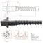 CNC machining stainless steel double head threaded wood screws,double end thread screws