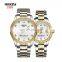 NIBOSI Lover Brand Hand Watch Couple Watch Unisex Ladies Stainless Steel Diamond Quartz Watches