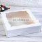 Hot sale China Factory Custom Printed LOGO White Bakery Boxes with PET Window  for Pie Boxes Large Natural Craft Paper Boxes