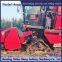 Corn harvester installed with track chassis for normal harvesting on muddy ground