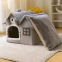 MEOW LOVE Double Roof Cat's Nest Four Seasons Universal House Small Dog Bed Warm Removable and Washable Pet