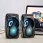 Top seller s11 wired computer speaker usb super bass portable home speakers set audio system glow speaker