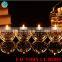 Frosted crystal globe glass candle holder centerpieces