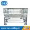 foldable storage rigid metal weld wire cage pallet