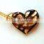 glass heart shape pendant