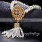 Wholesale dubai gold jewelry copper pearl bracelet